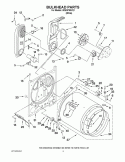 BULKHEAD PARTS Diagram and Parts List for WGD5790VQ1  Whirlpool Dryer
