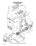SECTION Diagram and Parts List for KWVU205YBA0  KitchenAid Range Hood