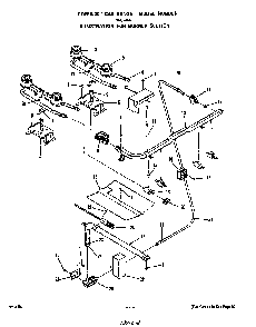 Burner Diagram and Parts List for 1266*0A  Roper Range