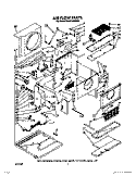 AIR FLOW Diagram and Parts List for BHAC1250XS0  Whirlpool Air Conditioner