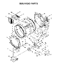 Bulkhead parts Diagram and Parts List for 11091952710  Kenmore Dryer