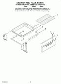 DRAWER AND RACK PARTS, OPTIONAL PARTS (NOT INCLUDED) Diagram and Parts List for KGRK201TBL0  KitchenAid Range