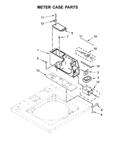 Meter Case Parts Diagram and Parts List for 11027022710  Kenmore Washer