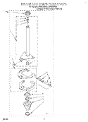 BRAKE AND DRIVE TUBE Diagram and Parts List for LBR5232EQ0  Whirlpool Washer