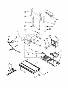 Unit Parts Diagram and Parts List for GB9FHDXWQ07  Whirlpool Refrigerator