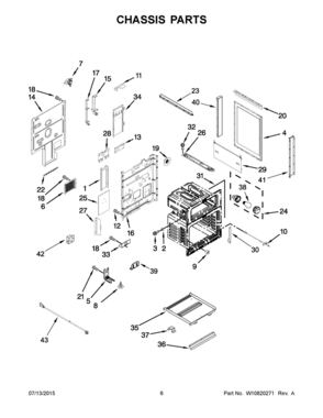 04 - CHASSIS PARTS Diagram and Parts List for YWGI925C0BS2  Whirlpool Range