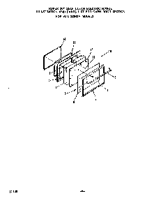 Door For All 23643a Models Diagram and Parts List for 2354*3A  Roper Range