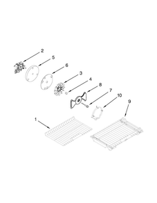Internal Oven Parts Diagram and Parts List for KFGD500ESS00  KitchenAid Range