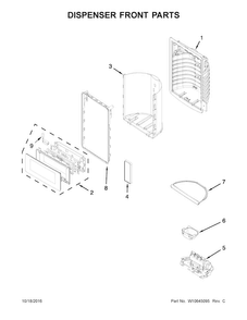 Part Location Diagram of W10789393 Whirlpool Electric Control Board