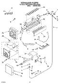 ICEMAKER Diagram and Parts List for KSSC36FKS01  KitchenAid Refrigerator