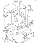 SECTION Diagram and Parts List for LE4900XMW1  Whirlpool Dryer