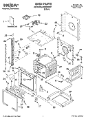 OVEN PARTS Diagram and Parts List for IBS330PRS01  Whirlpool Wall Oven