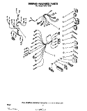 WIRING HARNESS Diagram and Parts List for RJM1870P  Whirlpool Microwave Oven Combo