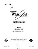 SECTION Diagram and Parts List for LE6805XPW0  Whirlpool Dryer