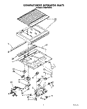 COMPARTMENT SEPARATOR Diagram and Parts List for ET20NKXXW00  Whirlpool Refrigerator