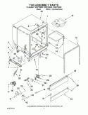 TUB ASSEMBLY PARTS Diagram and Parts List for TUD6710WD0  Estate Dishwasher