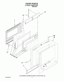 DOOR PARTS Diagram and Parts List for KESS907XSP00  KitchenAid Range