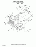 CONTAINER PARTS Diagram and Parts List for GC900QPPQ3  Whirlpool Trash Compactor