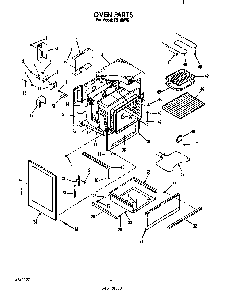 Oven Diagram and Parts List for F5108*0  Roper Range