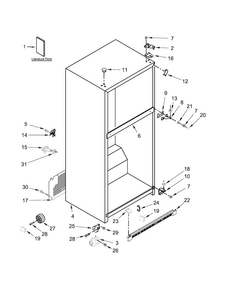 Part Location Diagram of W10592143 Whirlpool GRILLE