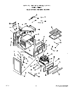 Body Diagram and Parts List for F6858*0  Roper Range