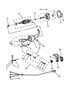 Motor And Control Unit Parts Diagram and Parts List for 5KPM5BER4  KitchenAid Mixer