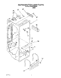 REFRIGERATOR LINER Diagram and Parts List for 3XARG499WP00  Whirlpool Refrigerator