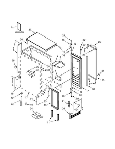 Part Location Diagram of W10489152 Whirlpool WRAP-DOOR