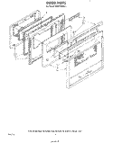 DOOR Diagram and Parts List for KEBI100SBL1  KitchenAid Wall Oven