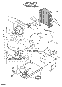 UNIT PARTS, OPTIONAL PARTS (NOT INCLUDED) Diagram and Parts List for KUIA15PLLS4  KitchenAid Ice Maker