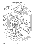 LOWER OVEN Diagram and Parts List for SE960PEYN3  Whirlpool Range