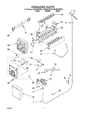 ICE MAKER Diagram and Parts List for GS2SHGXKQ02  Whirlpool Refrigerator