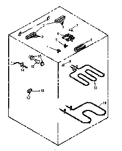 03 - Electrical Components Diagram and Parts List for ARDS801E  Whirlpool Range