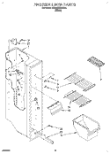 FREEZER LINER Diagram and Parts List for 6ED20TKXDW00  Whirlpool Refrigerator