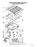 COMPARTMENT SEPARATOR Diagram and Parts List for ET18JMYSM00  Whirlpool Refrigerator