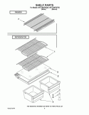 SHELF PARTS Diagram and Parts List for W4TXNWFWT00  Whirlpool Refrigerator