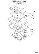 HIDDEN BAKE PARTS, MISCELLANEOUS PARTS Diagram and Parts List for GLSP85900  Whirlpool Range
