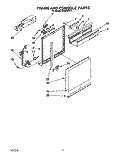 FRAME AND CONSOLE Diagram and Parts List for DU9200XY1  Whirlpool Dishwasher