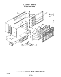 CABINET Diagram and Parts List for BHAC1000XS0  Whirlpool Air Conditioner