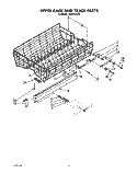 UPPER RACK AND TRACK Diagram and Parts List for KUDP22GT2  KitchenAid Dishwasher