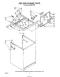 TOP AND CABINET , LITERATURE AND OPTIONAL Diagram and Parts List for LA6000XPW0  Whirlpool Washer