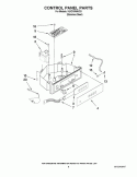 CONTROL PANEL PARTS Diagram and Parts List for KUIO18NNVS3  KitchenAid Ice Maker