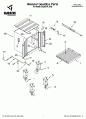 Modular GearBox Parts Diagram and Parts List for GAGB27PLVG00  Whirlpool Cabinet