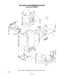 AIR FLOW AND RESERVOIR Diagram and Parts List for KSRT26DTPL00  Whirlpool Refrigerator
