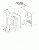 DOOR PARTS Diagram and Parts List for KURG24LWBS10  KitchenAid Refrigerator