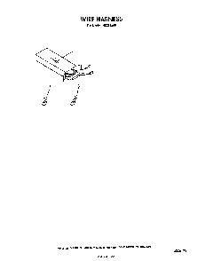 Wire Harness Diagram and Parts List for H6358*0  Roper Range