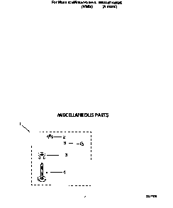 Miscellaneous Diagram and Parts List for 6MAL5143AW0  Whirlpool Washer