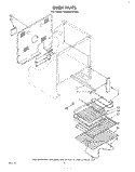OVEN Diagram and Parts List for RM988PXPW0  Whirlpool Microwave Oven Combo