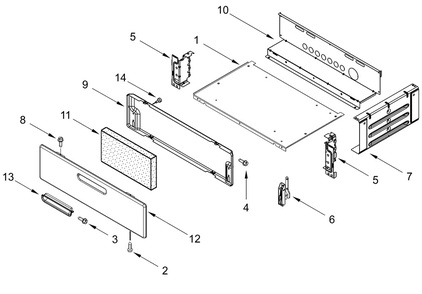 Broiler Parts Diagram and Parts List for VRGW3162RW0  Whirlpool Range