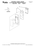 CONTROL PANEL PARTS Diagram and Parts List for YWMH1162XVS5  Whirlpool Microwave